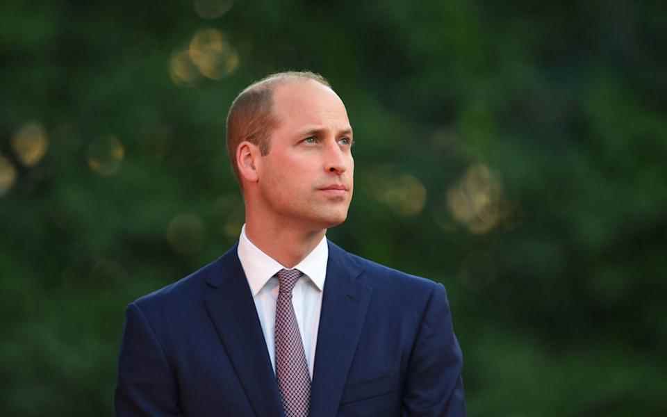 La représentation du prince William sur la pièce semble être basée sur une photo prise lors de la fête d'anniversaire de la reine en juin 2018, à la résidence de l'ambassadeur du Royaume-Uni à Amman, en Jordanie - Joe Giddens 