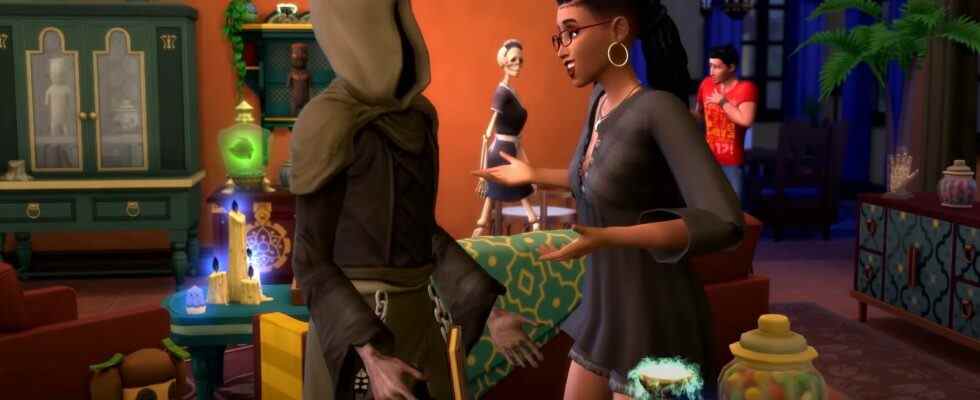 Bonehilda, la favorite des fans, revient dans le pack d'objets paranormaux Les Sims 4