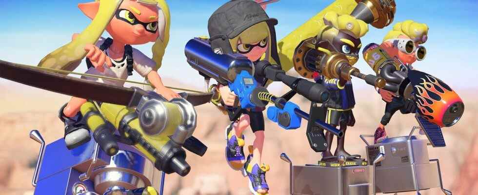 Nintendo montre un tas d'armes Splatoon 3 sur Twitter