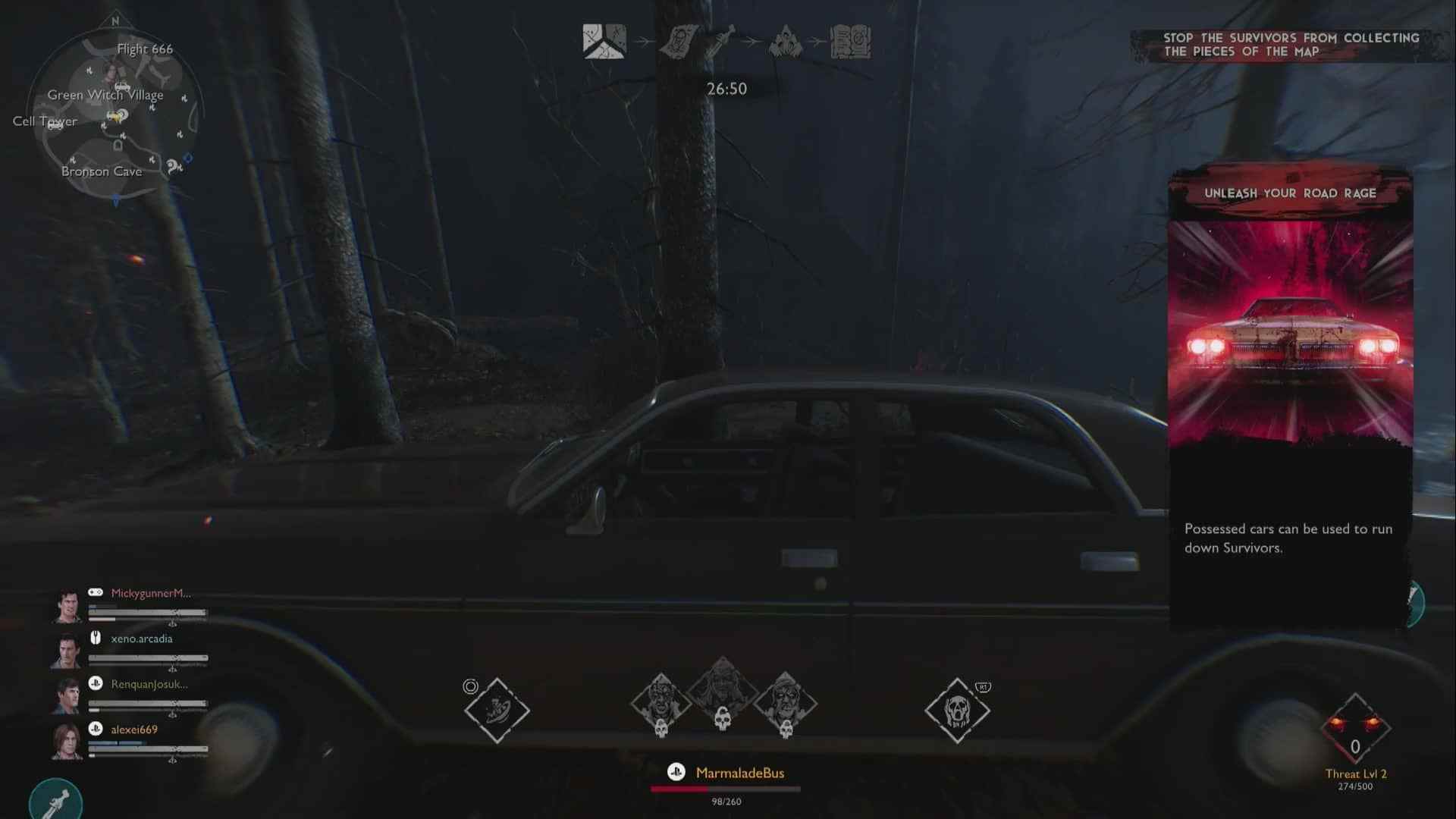 Evil Dead: The Game vol de voiture voitures voler possession démon véhicules à moteur trolling