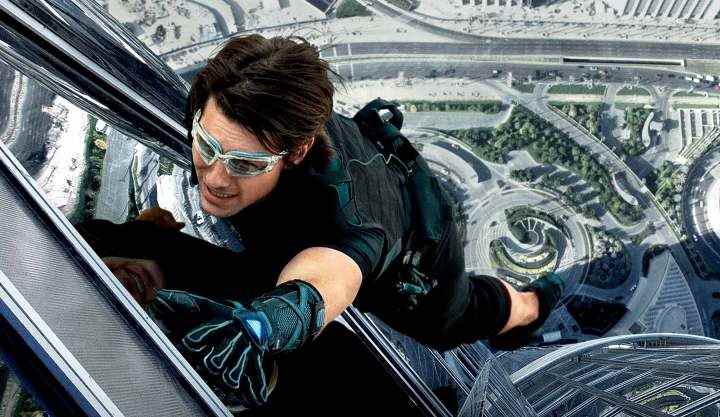 Tom Cruise dans MI4 : Ghost Protocol.