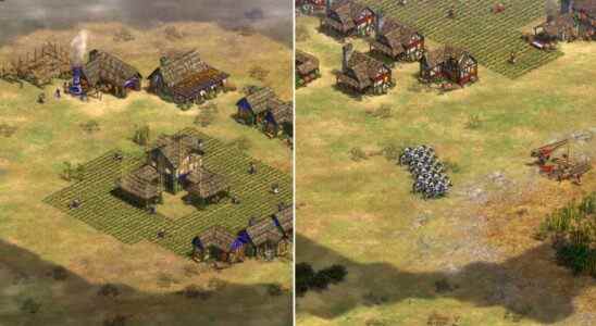 Knights rushing into enemy base in Age of Empires 2