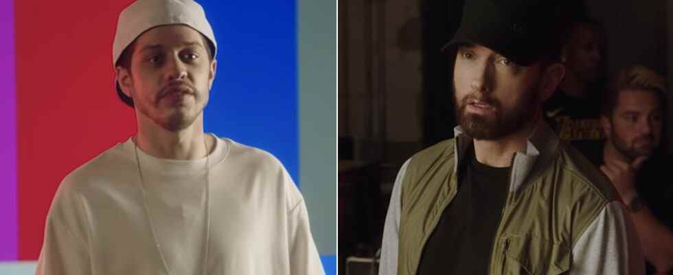 Eminem fait une apparition dans la dernière parodie de rap 'SNL' de Pete Davidson 'Forgot About Lorne' Les plus populaires doivent être lus