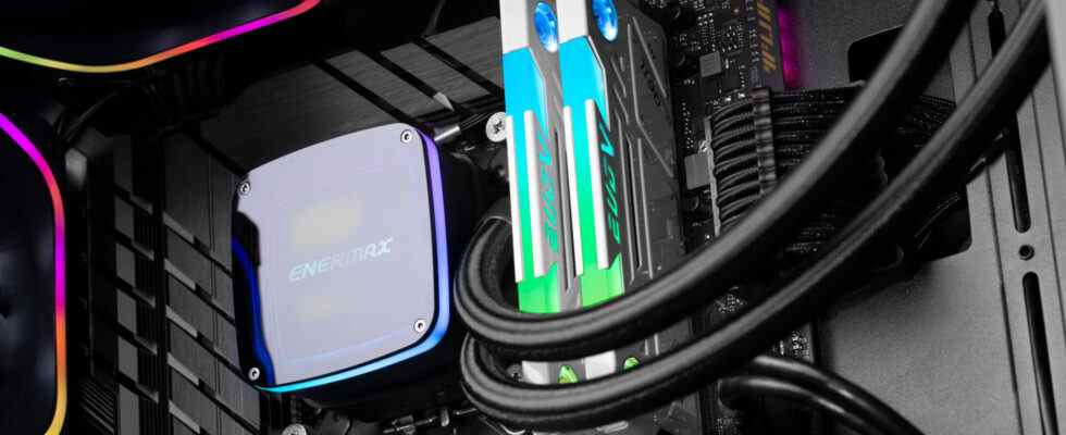 Geil met de minuscules ventilateurs sur la RAM DDR5 pour garder votre PC de jeu au frais