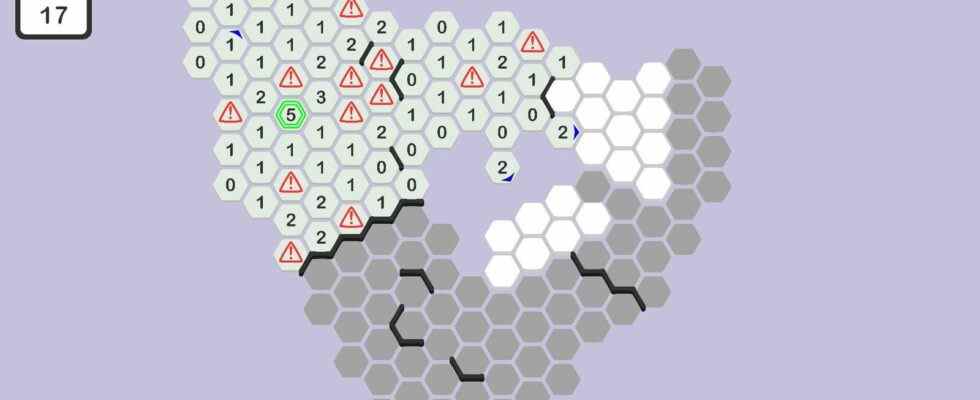 Hexceed est un jeu de puzzle relaxant et gratuit de type Démineur