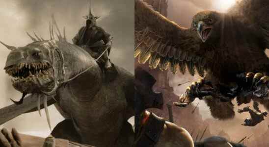 LOTR Eagles and fell beast
