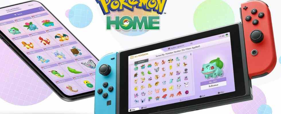La mise à jour Pokemon Home ajoute Pokemon Legends: Arceus avec Brilliant Diamond et Shining Pearl
