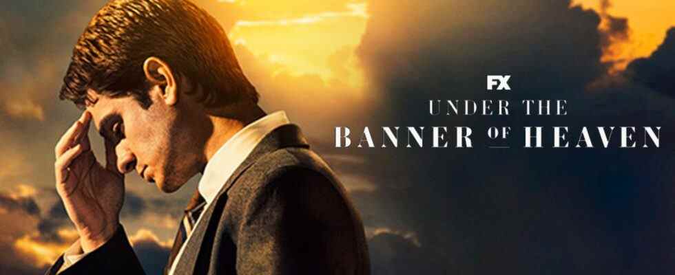 Andrew Garfield on Under the Banner of Heaven poster