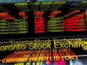 Le principal indice boursier du Canada a touché un creux de plus de trois mois lundi.
