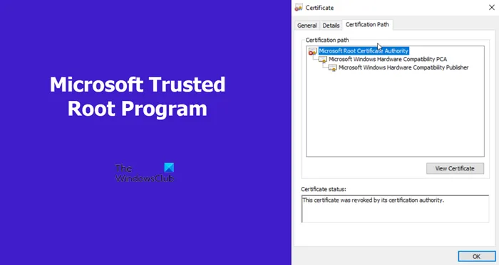 Programme Microsoft Trusted Root
