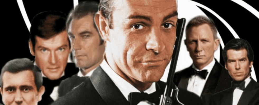 Every James Bond in their tuxedos