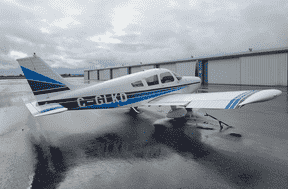 Photo de l'avion Piper à 4 places qui s'est écrasé près de Sioux Lookout, en Ontario, le 29 avril 2022, tuant deux fugitifs de la Colombie-Britannique et deux jeunes pilotes