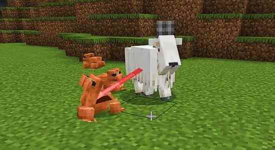 Les grenouilles de Minecraft mangeaient des chèvres