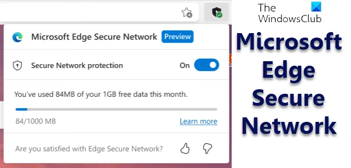Réseau sécurisé Microsoft Edge