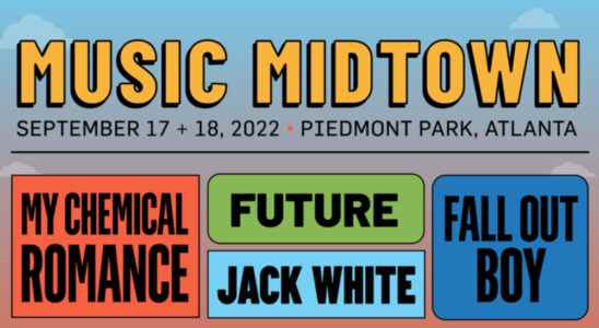 My Chemical Romance, Fall Out Boy, Future et Jack White seront les têtes d'affiche du festival de musique Midtown d'Atlanta.