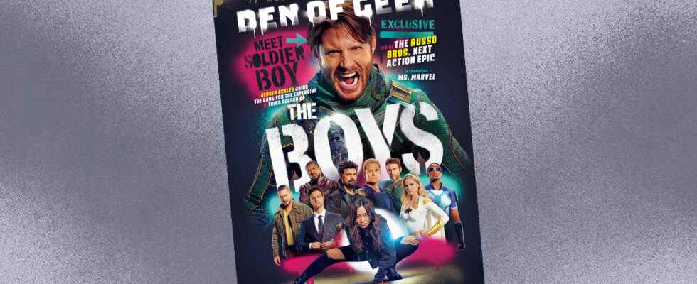 The Boys Season 3 on the Cover of Den of Geek Magazine