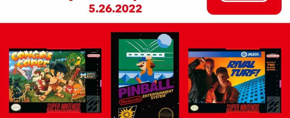 SNES et NES – Nintendo Switch Online ajoute Congo's Caper, Rival Turf ! et Pinball