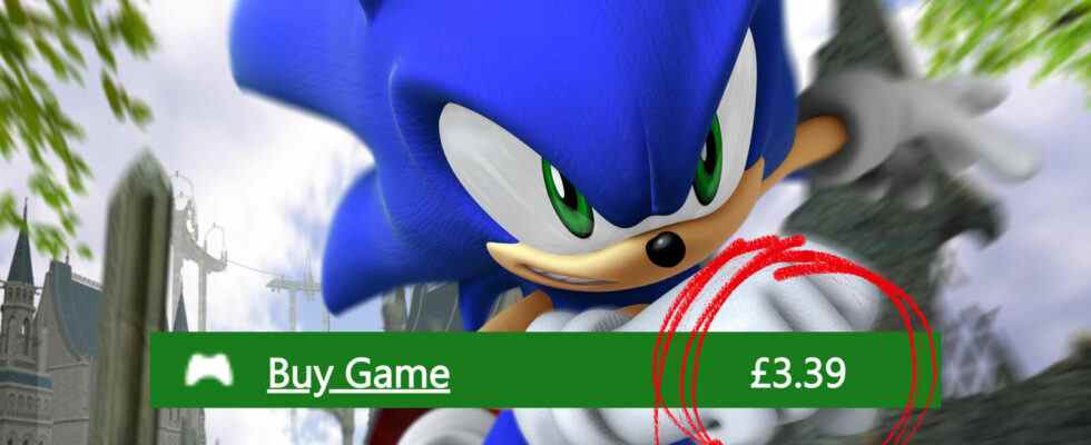 Sonic 06 est de retour sur le Xbox Store et coûte 3,39 £ de plus que ce qu'il vaut