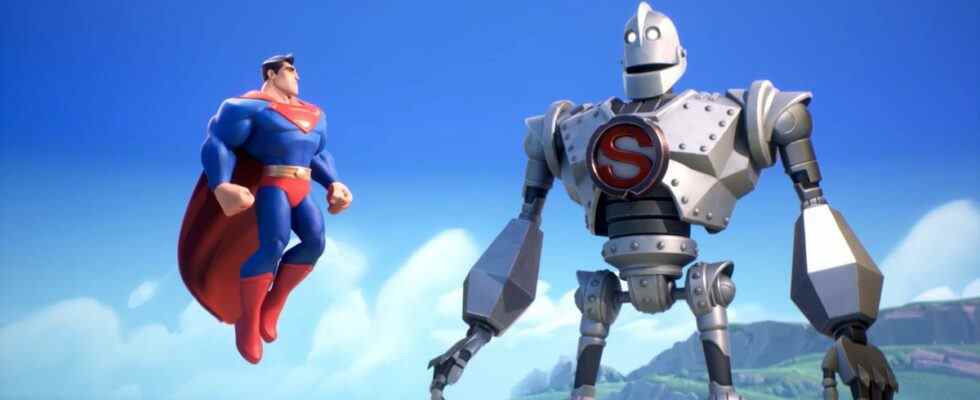 The Iron Giant rencontre Superman dans MultiVersus, semblable à Smash Bros. de Warner