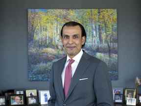 Samir Manji, président et chef de la direction d'Artis Real Estate Investment Trust, dans son bureau de Vancouver.