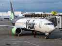 Flair Airlines Ltd. pourrait voir sa licence de vol au Canada suspendue si l'Office des transports du Canada détermine que son propriétaire n'est pas canadien.