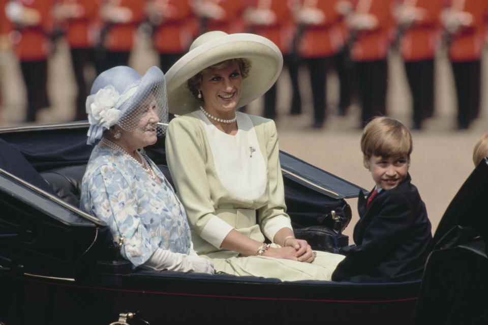 Un duc de Cambridge âgé de huit ans assiste à Trooping The Colour en 1990. (Getty Images)