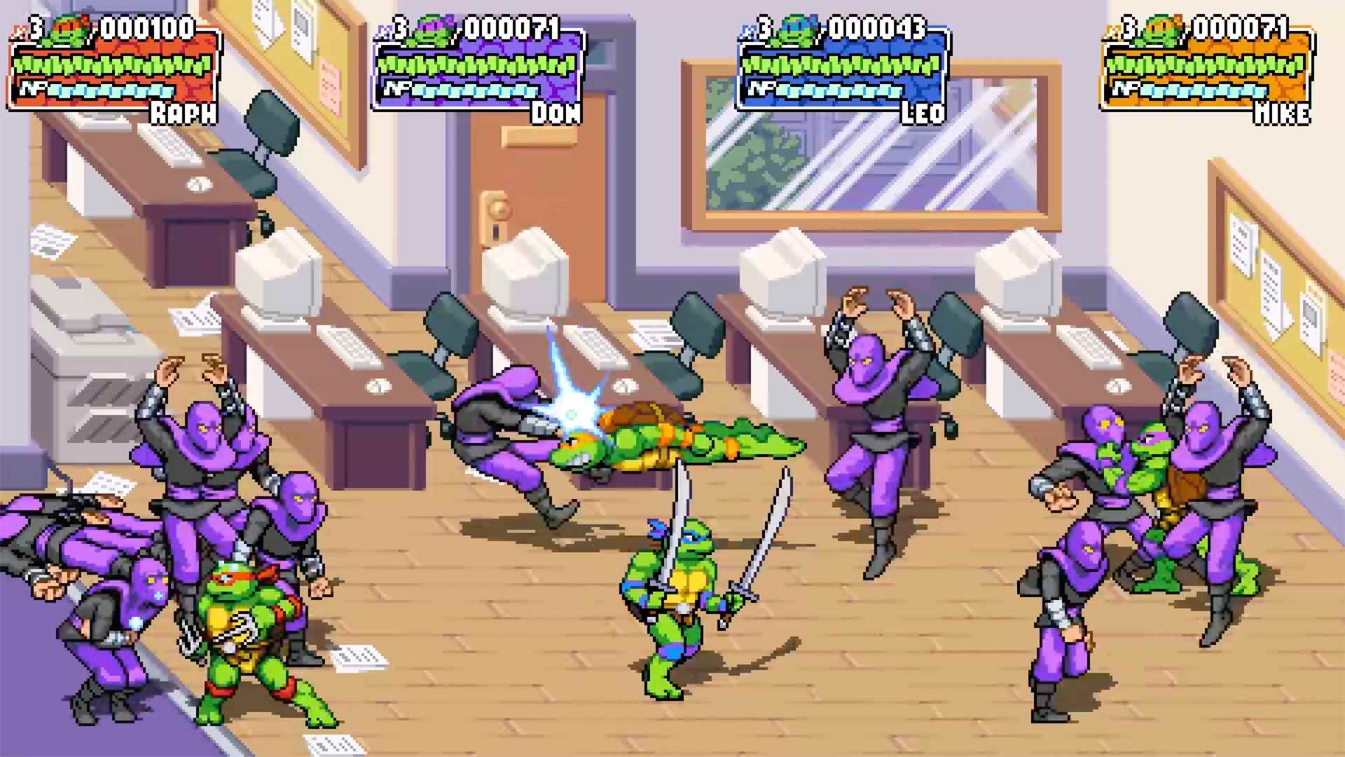 Captures d'écran de Teenage Mutant Ninja Turtles : Shredder's Revenge