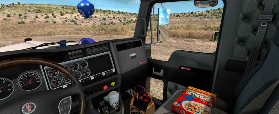 Détruisez votre cabine American Truck Sim avec des hamburgers et des tasses à café