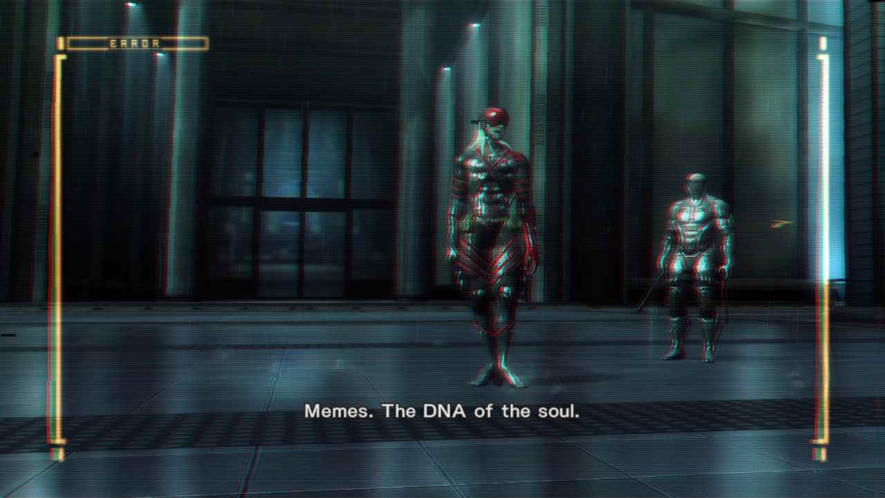 Seul un jeu Metal Gear pourrait s'en tirer avec des lignes comme celle-ci.