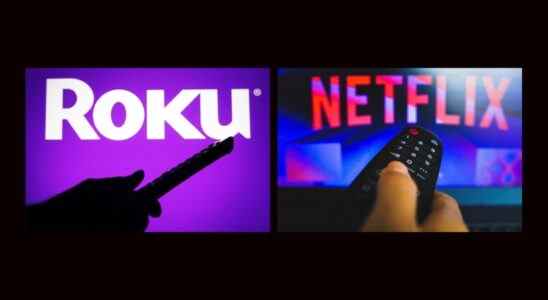 Roku and Netflix logos