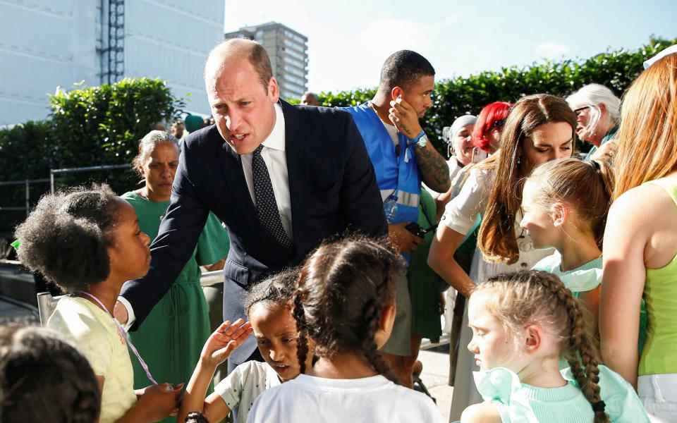 Le duc et la duchesse de Cambridge adressent des mots d'encouragement aux enfants – Peter Nicholls/PA