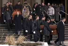 Les funérailles de Domenico et Annunziata Ianiero de Woodbridge.  Ils ont été assassinés au Mexique en 2006. DAVE ABEL/ TORONTO SUN