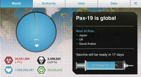 Plague Inc: The Cure vous charge de repousser une pandémie familière