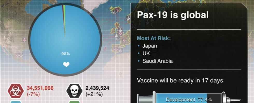 Plague Inc: The Cure vous charge de repousser une pandémie familière