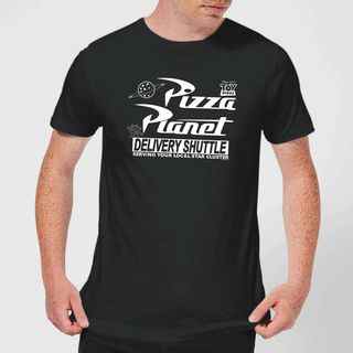 T-shirt Pizza Planet en noir et blanc