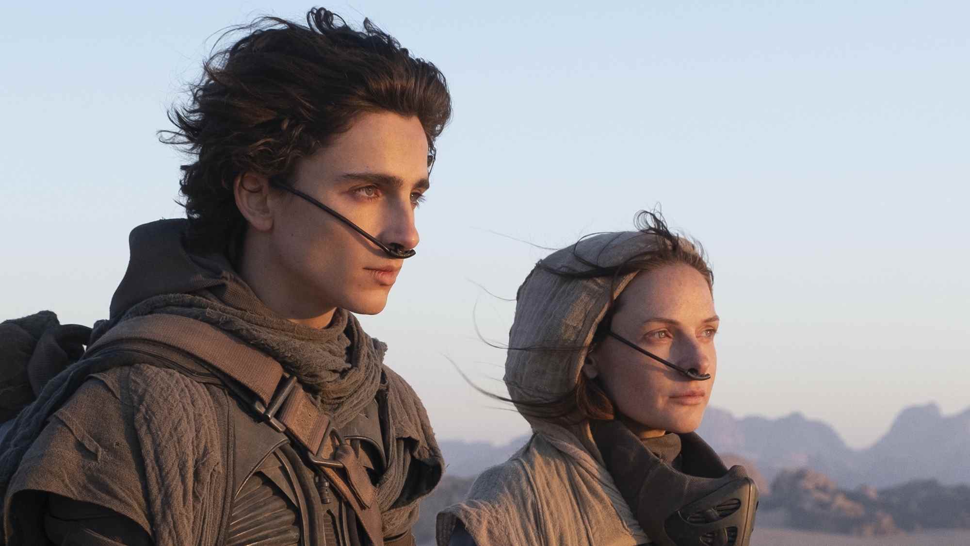 Timothée Chalamet et Rebecca Ferguson dans Dune