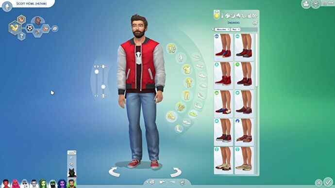 Modification de la forme humaine d'un Sim loup-garou dans Create-A-Sim dans Les Sims 4 : Loups-garous.