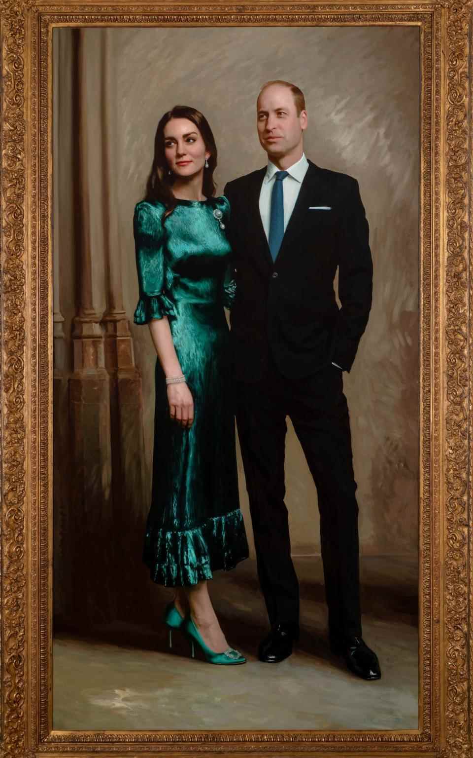 Cambridges dévoile son premier portrait officiel pour célébrer ses 10 ans en tant que duc et duchesse - Jamie Coreth/Fine Art Commissions