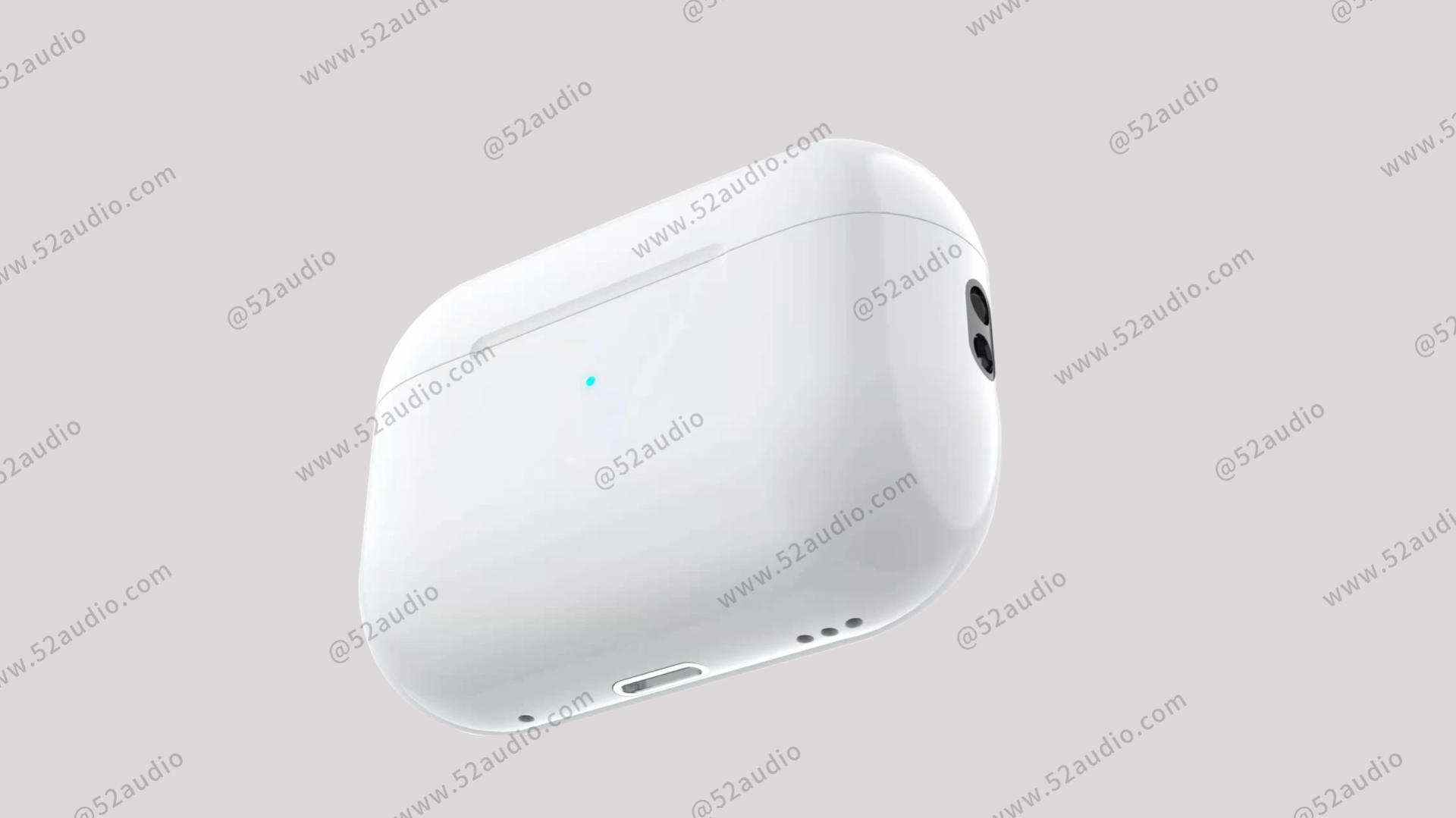 Image de la conception supposée de l'étui de chargement Apple Airpods Pro 2