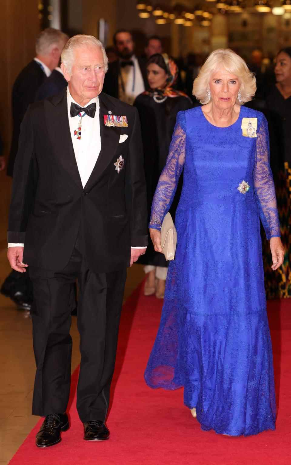 Le prince Charles et Camilla, duchesse de Cornouailles arrivent au dîner de l'hôtel Marriott - Chris Jackson/Getty Images