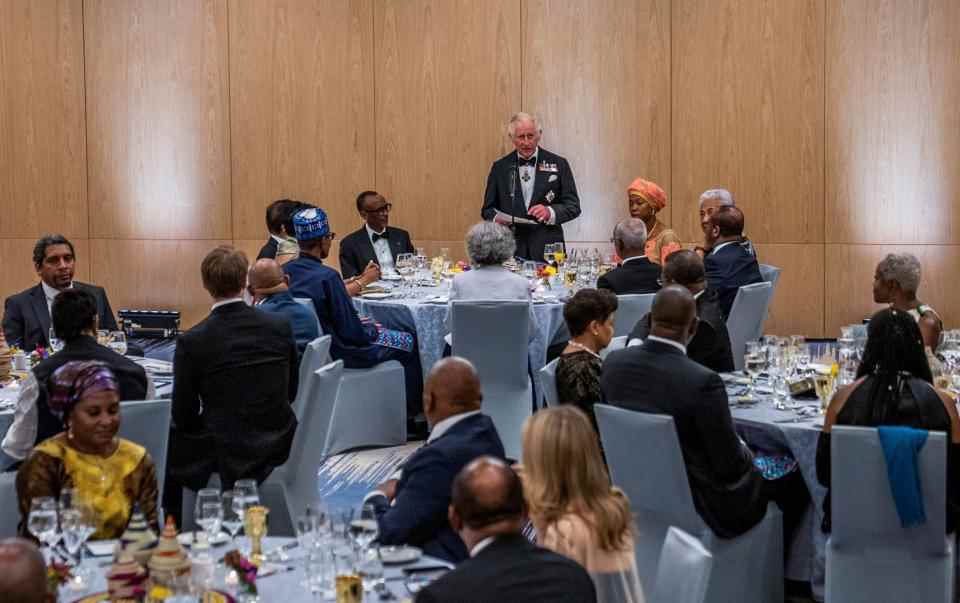 Prince Charles lors de son discours - REUTERS/Jean Bizimana