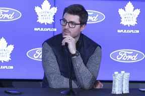 La nomination de Jason Spezza comme adjoint spécial de Kyle Dubas laisse techniquement le directeur général des Maple Leafs avec trois AGA.  (Veronica Henri/Toronto Sun)