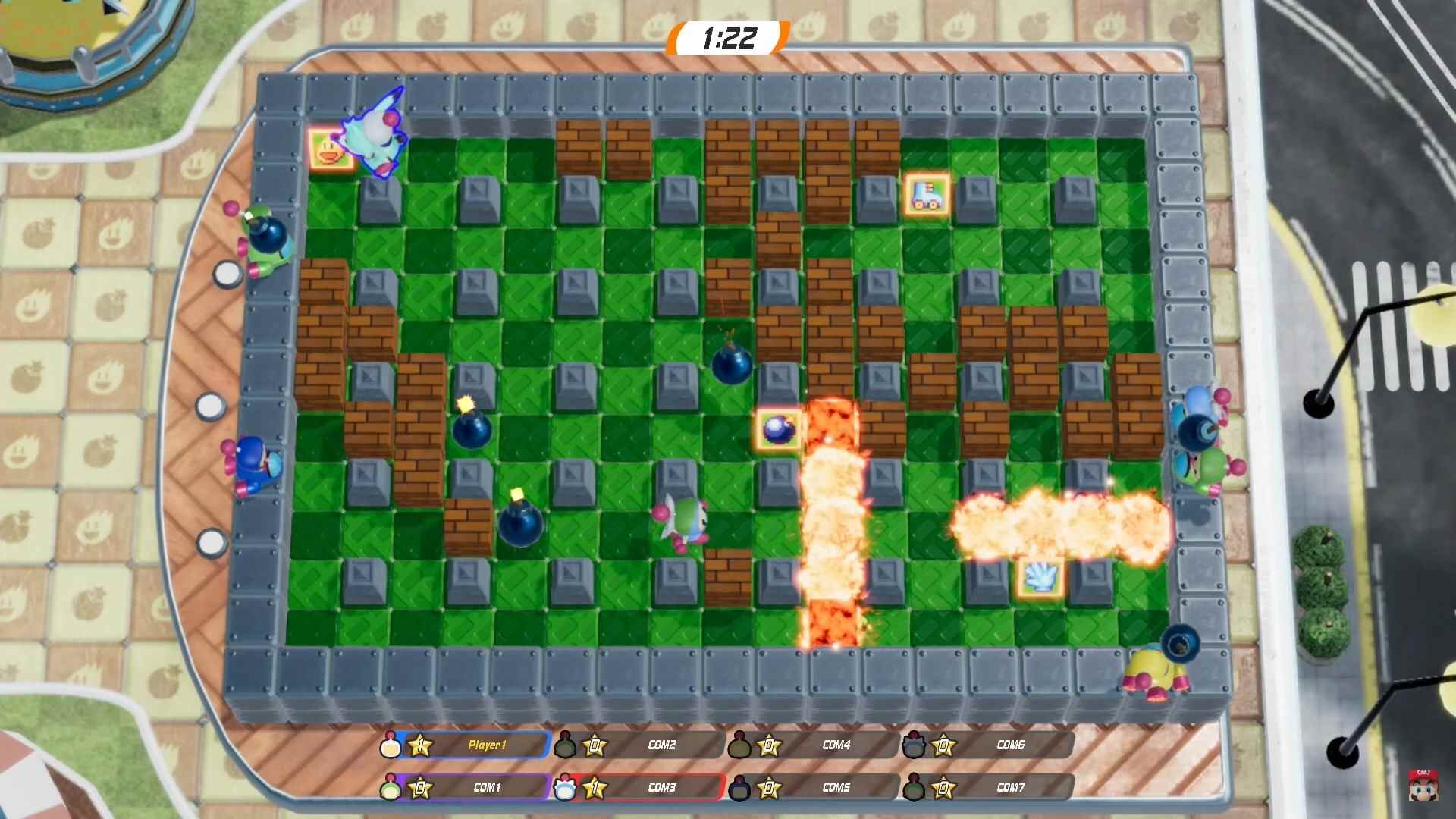 une capture d'écran de Super Bomberman R 2