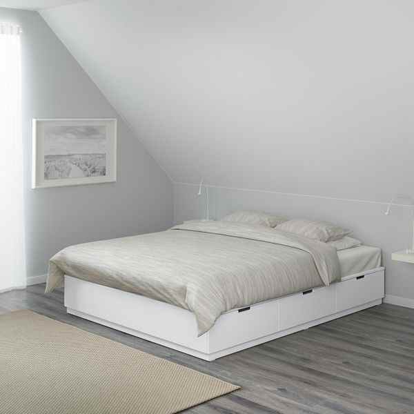 Cadre de lit Ikea Nordli avec rangement (Queen)