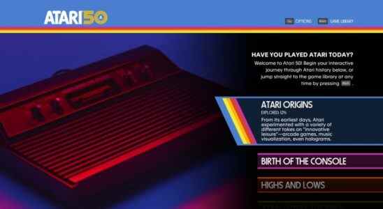 Premier aperçu exclusif d'Atari 50 : la célébration de l'anniversaire