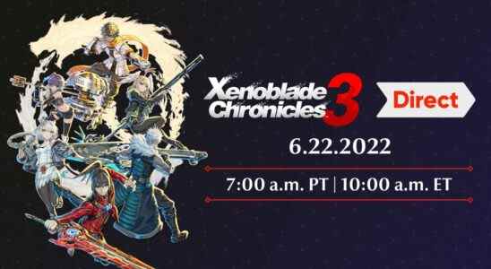Annonce récapitulative de Xenoblade Chronicles 3 Nintendo Direct