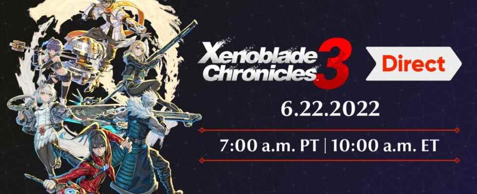 Annonce récapitulative de Xenoblade Chronicles 3 Nintendo Direct