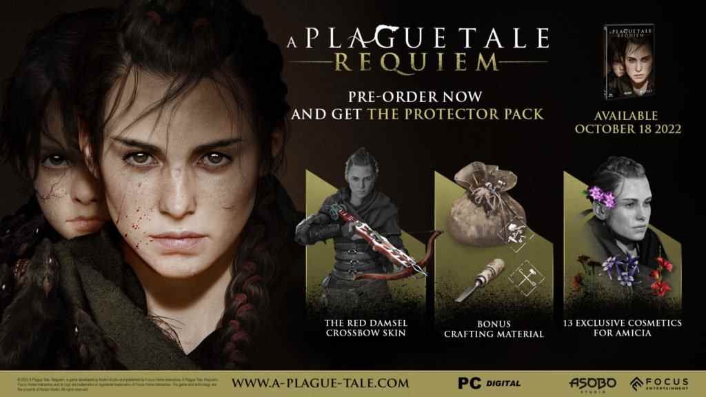 Le contenu bonus de précommande A Plague Tale Requiem comprend le pack Protector