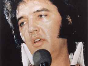 Elvis Presley à Las Vegas.