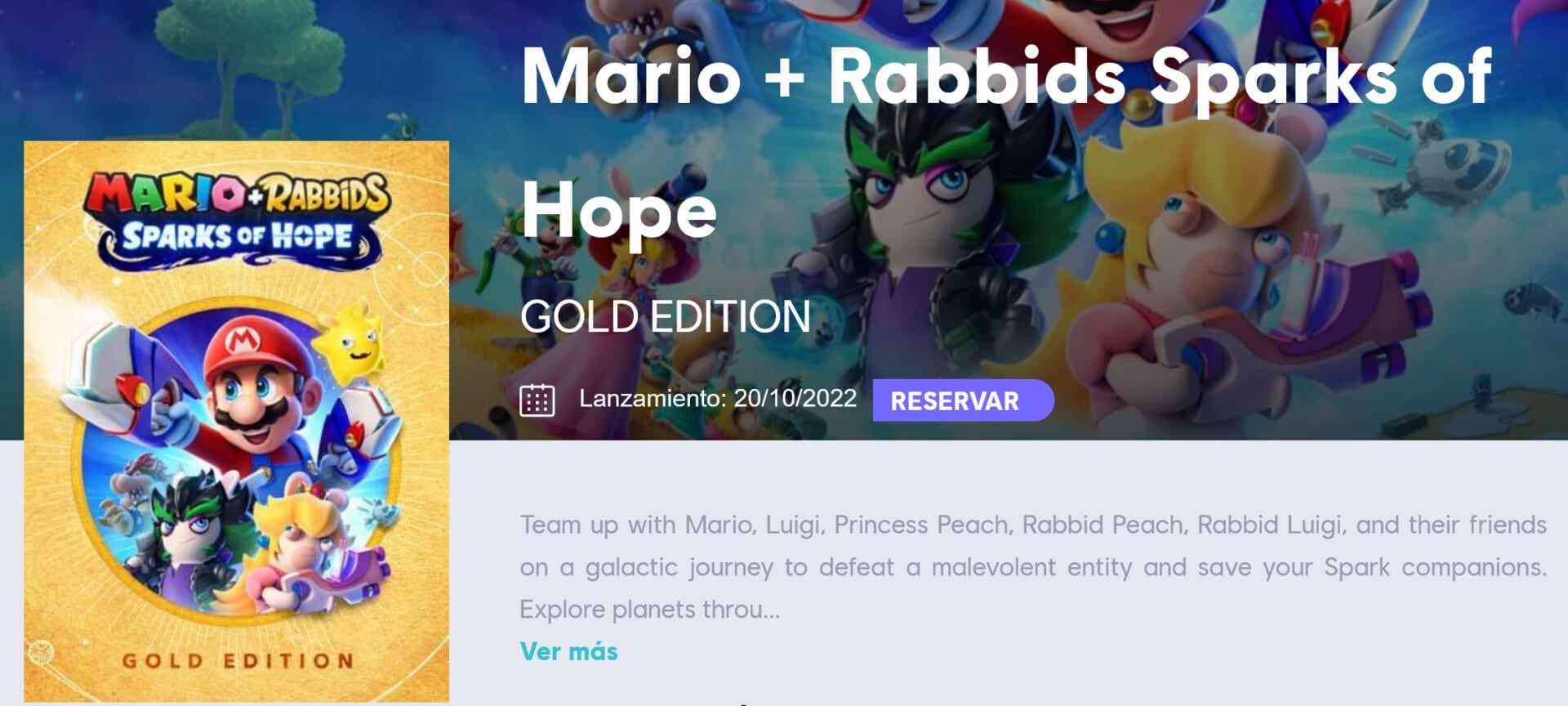 Date de sortie de Mario + Lapins Crétins Sparks of Hope Fuite du 20 octobre 2022 Bande-annonce officielle de la page espagnole Ubisoft Nintendo Direct Mini : Partner Showcase